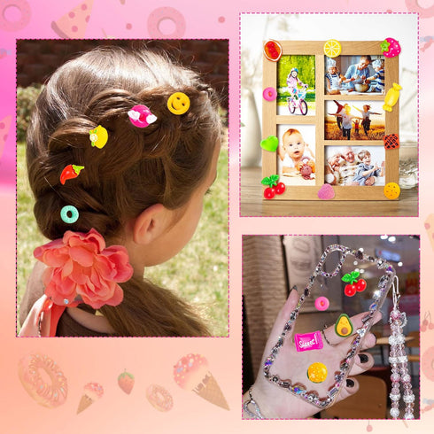 FFNIU 160 Pcs Mini Food Toys, Miniature Food Drinks Bottles for Doll Kitchen Pretend Play, Mixed Resin Kitchen Cutlery