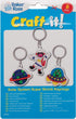 Baker Ross Ltd Solar System Super Shrink Keyrings, Arts and Crafts for Kids, Pack of 8