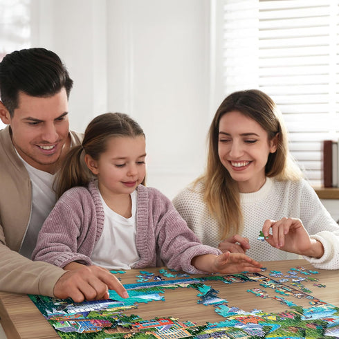 500 Boardwalk Puzzles Alaska's Inside Passage, Piece Jigsaw Puzzle for Adults, Made in USA