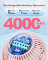 4000mAh 3 360 Coohea Stroller Fan Clip on for Baby, Rechargeable Battery Operated, Flexible Tripod, Wind Speed