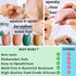 Mold Free Silicone Bath Toys, Baby Bath Toys for 6-12 Months, Non Toxic Infant Bathtub Toy, Dishwasher Safe