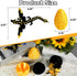 2PCS 3D Impossmaker Printed Dragon Egg with Dragon Inside, Black and Gold Eggs Articulated Fantasy Fidget Toys