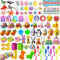 SQZUWIT 200 Pcs Easter Egg Fillers Basket Stuffers Essentials, Small Miny Toys