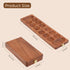 Set (72+8 Ajuny Wooden Mancala Board Game Classic Board Games, Portable Folding Travel Mancala Board with Marbles
