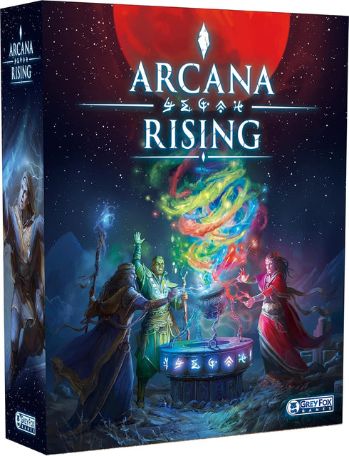 Grey Fox Games Arcana Rising Board Game, 20-60 Minutes, 1-6 Players, Study The Mystic Arts to Become The Archmage!