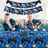 81 Pcs Video Game Party Supplies: 7th Birthday Video Game Decor Dinner Plates, Napkins, Tablecloth, Forks for 20