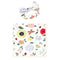 Touched by Nature Unisex Baby Organic Cotton Swaddle Blanket and Headband or Cap, Flutter Garden, One Size by Touched by Nature