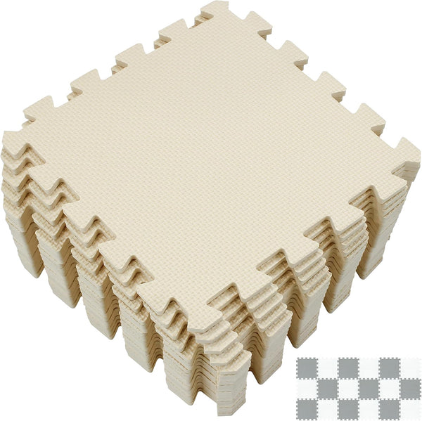 Yostrong 18 Tiles Interlocking Puzzle Foam Baby Play Mat for Playing -