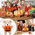 Hiboom 32 Pcs Halloween Plush Stuffed Animal Bear in Pumpkin Costume, Mini Soft Bear Doll for Boys Girls