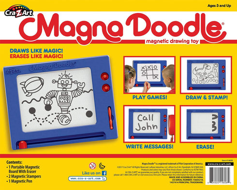 Cra-Z-Art Retro Magna Doodle - 50 Years of Creative Fun, Classic Magnetic Drawing Board Toy, Ages 3+