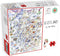 1000 Piece Jigsaw Puzzle - Comical Map of Scotland Artwork by Tim Bulmer - Colorful 66cm X 50cm Funny Jigsaw Puzzles