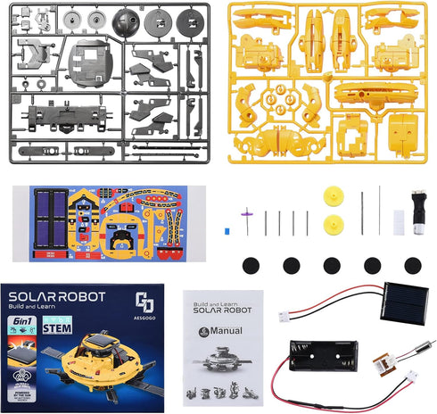 STEM Projects for Kids Age 8-12, Science Kits for Boys, Solar Robot Space Toy Building Kits for Christmas Gifts