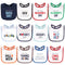 Hudson Baby Unisex Baby Cotton Bibs, Holiday Bold Boy, One Size