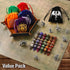 DND Dice Set, 42 Pcs Polyhedral Dice Set with Colorful Animal Pattern Dice Bag and PU Leather Dice Tray