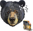 Madd Capp Puzzles - I AM Bear, 550 Pieces, Animal Shaped Jigsaw Puzzle, 27inx26in, Black