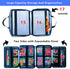 17-Pocket Mi Ya Mi Lai Board Game Organizer Carry Case - Storage & Travel Case for Games, Cards, Tokens, Dice