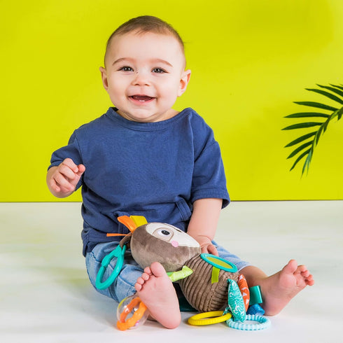 Bright Starts Sloth Plush Baby Toy for Strollers
