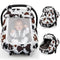 Elstey Car Seat Cover Baby, Minky Dot Carseat Covers Baby Girls, Lightweight