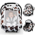 Elstey Car Seat Cover Baby, Minky Dot Carseat Covers Baby Girls, Lightweight