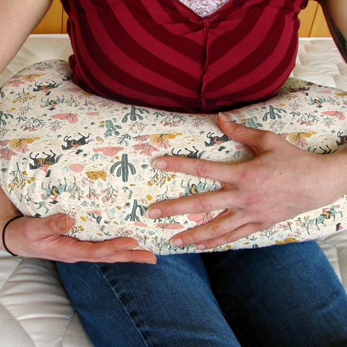 Vintage Western Cowgirl Baby Nursing Pillow Covers for Boy Girl Retro Cowgirl Horse Cactus Nursery Feeding Pillowcase
