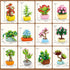 BIZNESMEN 12 Pack Set, 1255 6+, Succulent & Flower Building Block PCS Botanical Garden DIY Kit STEM Toy Gift for Girls