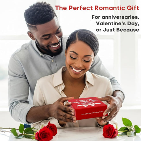 Happytalk 200+ 5-in-1 Couples Games for Date Night - Conversation Cards & Fun Challenges, Relationship Card Game