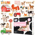SPARK & WOW Wooden Magnets - Farm, Set of 20, Cute Magnets for Kids Ages 2+