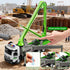 Playset 3 4 5 6 7 8 Cement Concrete Pump Truck Toy - Extendable Concrete Boom Pump Construction Trucks Site Building