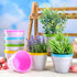 28 16 12 Meanplan Pcs Spring Crafts Spring DIY Flower Pots Paint Your Own Ornament Kit DIY Craft Flower Pot Colorful