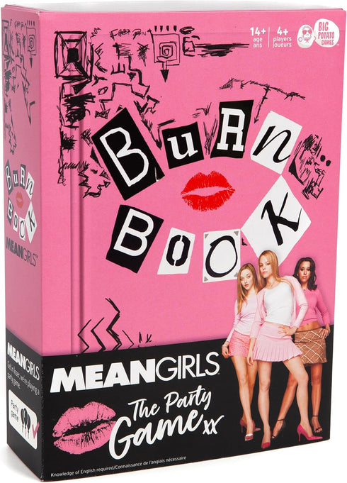 Mean Girls Burn Book Party Card Game, Family Game Based on the Comedy Movie for Ages 14+