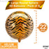 KatchOn Big Tiger Balloons for Birthday Party - 22 Inch, Pack of 6, Tiger Stripe Balloons for Graduation Decorations