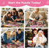 WSCXSC 300 300 20.5x15 Jigsaw Puzzles Pieces for Adults,Chocolate Shop Piece Puzzles,Cat Puzzle for Kids Adult