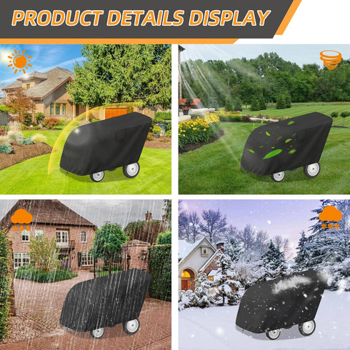 rubix cube 600D 6 Commercial Outdoor Buggy Tarp Cover, Heavy Duty Waterproof Passenger Seater Stroller Cover, UV