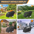 rubix cube 600D 6 Commercial Outdoor Buggy Tarp Cover, Heavy Duty Waterproof Passenger Seater Stroller Cover, UV