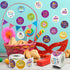 CNhoqc 1000 Happy Purim Stickers Roll - Pcs Round Happy Purim Waterproof Vinyl Reusable Laptop Sticker Coloring Book