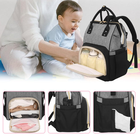 Backpack Femuar Diaper Bag Multifunction Maternity Nappy Baby Bag for Girls & Boys Large Capacity Travel Diaper Bags