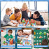 Nurcazo 150PCS Set 3+ Magnetic Building Blocks for Kids, Snow Winter Village Magnetic Cubes, STEM Construction Toys