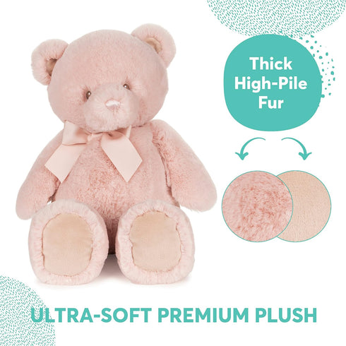 GUND Baby My First Friend Teddy Bear - Pink Ultra Soft Animal Plush Toy for Babies