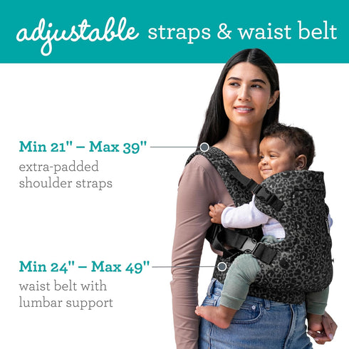 4-in-1 Infantino Flip Convertible Baby Carrier, Adjustable, Ergonomic Hands Free Babywearing, Registry Essential