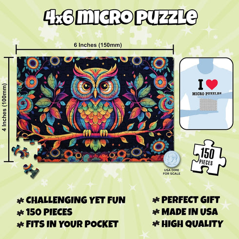 Victorian Wallpaper MicroPuzzles 2-Pack - 150 Piece Mini Puzzles for Adults - 4” x 6” Inch