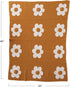 Multicolor Floral Cotton Knit Baby Blanket for Infants