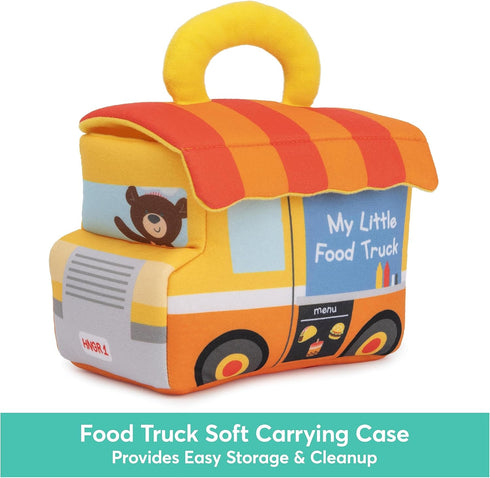 5-Piece Playset 7.5 Baby GUND Play Soft Collection, My Little Food Truck Plush with Rattle, Squeaker and Crinkle Sound