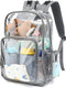 Yusudan Clear Diaper Bag Backpack for Baby Girls Boys, Mom Nappy Bags for