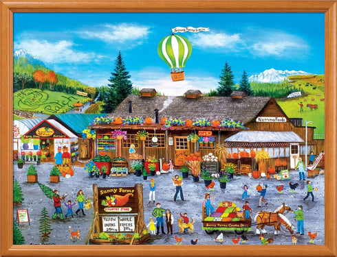 Masterpieces 750 Piece Jigsaw Puzzle for Adults and Family - Sunny Farms - 18"x24"