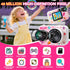 GydEuphranor 3-12 1080P 16GB Kids Digital Camera for Boys and Girls Ages - Selfie Dual Lens Camera with SD Card