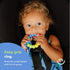 Rainbow Ring Teether | Non-Toxic, BPA Free Silicone Baby Teether Ring | Soft, Easy Grip Toy to Soothe Gums