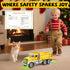 1 2 3 4 5 6 Car Toys for Toddlers, Dump Truck Toy with Self-Lifting Bed, Lights Music Toy Trucks Construction Vehicle