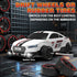 1/16 2.4Ghz 4WD 30+KM/H 2Pcs RC Drift Car Scale Remote Control Car With Spray & Led Lights, High Speed RC Drag Car