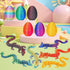 6PCS 3D 3D Set (6pc-a) JOD Printed Dragon Eggs with Dragon Inside Articulated Fidget Toys, Easter Dragon Eggs, Mystery