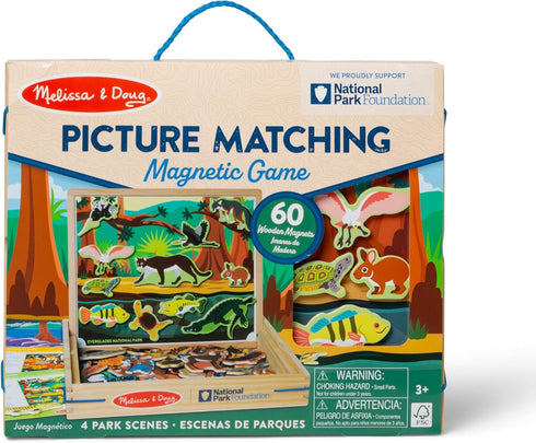 Melissa & Doug National Parks Wooden Picture Matching Magnetic Game - FSC Certified Educational Toy